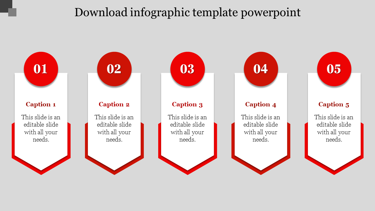 download infographic template powerpoint-Red